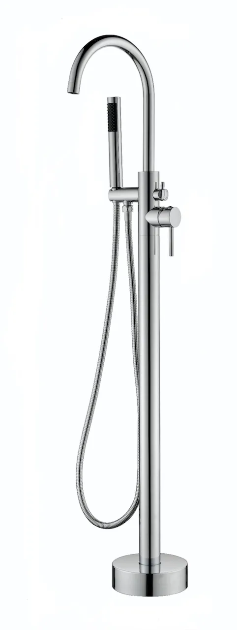 Premium Floor-Mounted Tub Filler With Hand Shower (T1026)