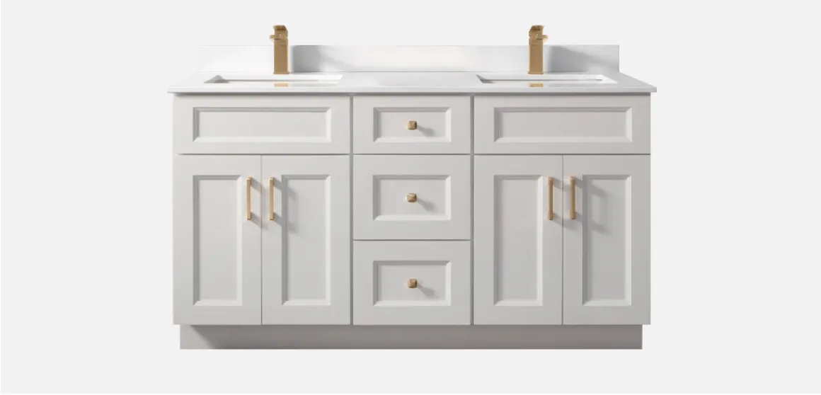 60"/72" Solid wood Double Sink Vanity